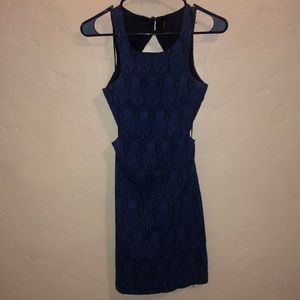 Mini backless Navy/Black dress